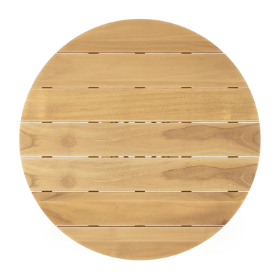 Tribola tuintafel in teak - Dia. 120 x H 75 cm