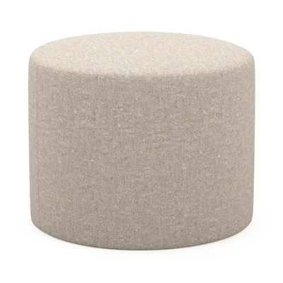 Pouf Masso arrondis en chartres pewter All weather sunbrella® luxe - Diam. 55 x Haut. 40 cm