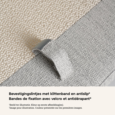 Lacrima rope stoelkussen in all weather sunbrella® luxe savane zinc