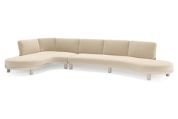 Chaise longue droite + 3 places organique