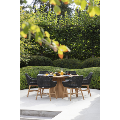 Borgo stoelkussen in all weather sunbrella® luxe chartres sooty