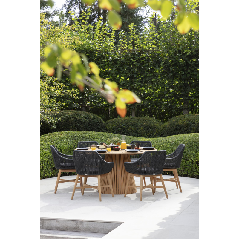 Borgo stoelkussen in all weather sunbrella® luxe chartres sooty