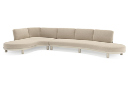 Chaise longue rechts + 3-zit organisch