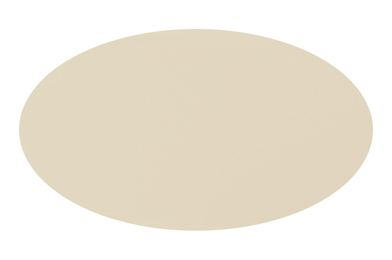 Table de jardin Fano ovale en aluminium beige - Lg. 140 x Lrg. 80 x Haut. 75 cm