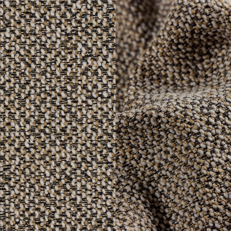 Verato loungehoek in beige aluminium met madagascar burch all weather cosytica kussen