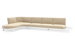 Chaise longue droite + 3 places
