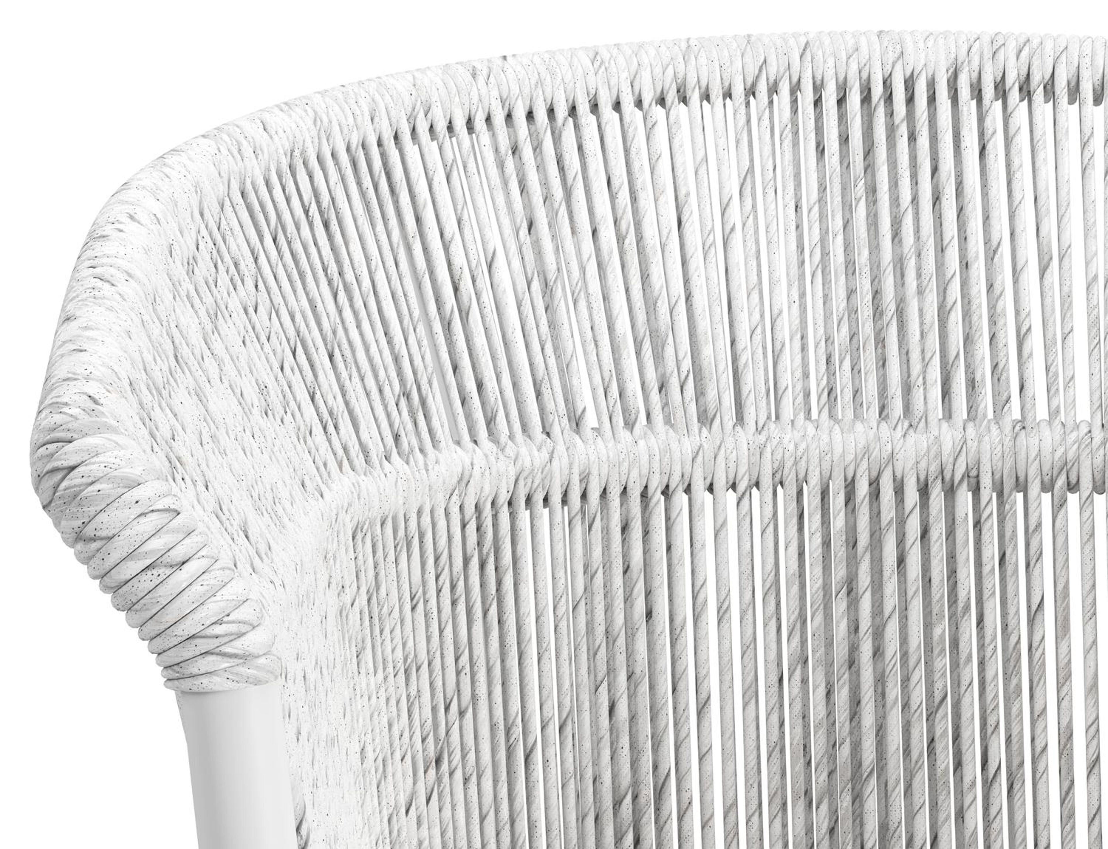 Feltro vierkante tuinset in wit aluminium en teak natural finish met 4 Matera tuinstoelen