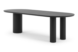 Ovaal - L 260 x B 100 x H 74 cm