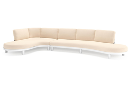 Chaise longue rechts + 3-zit organisch