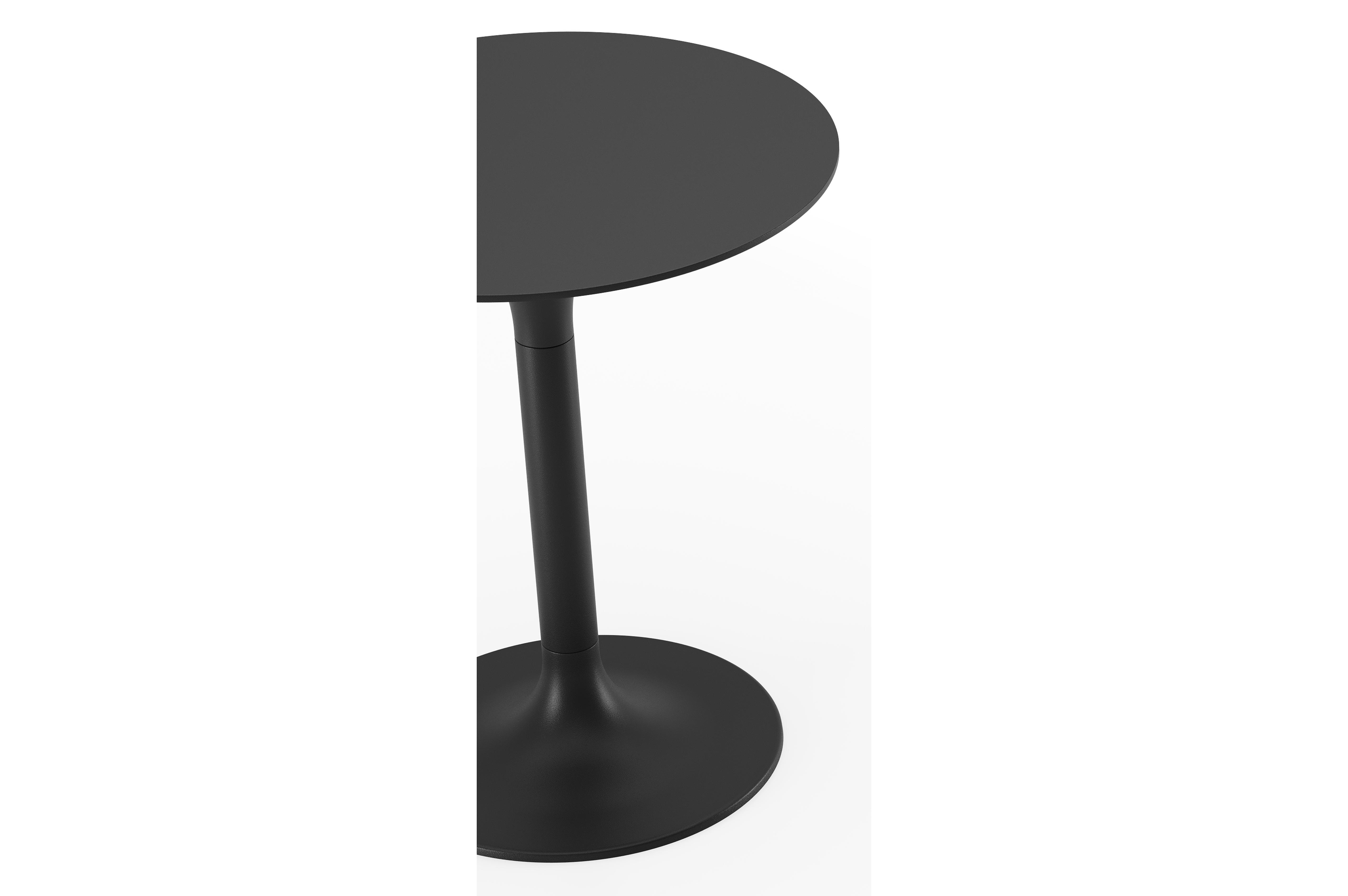 Fano bijzettafel in zwart aluminium met  Zwart - Dia. 43 x H 51 cm