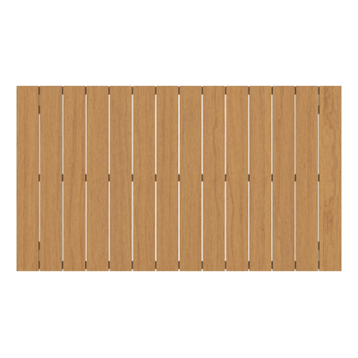 Toma tuintafel in beige aluminium en polywood - L 140 x B 80 x H 72.5 cm