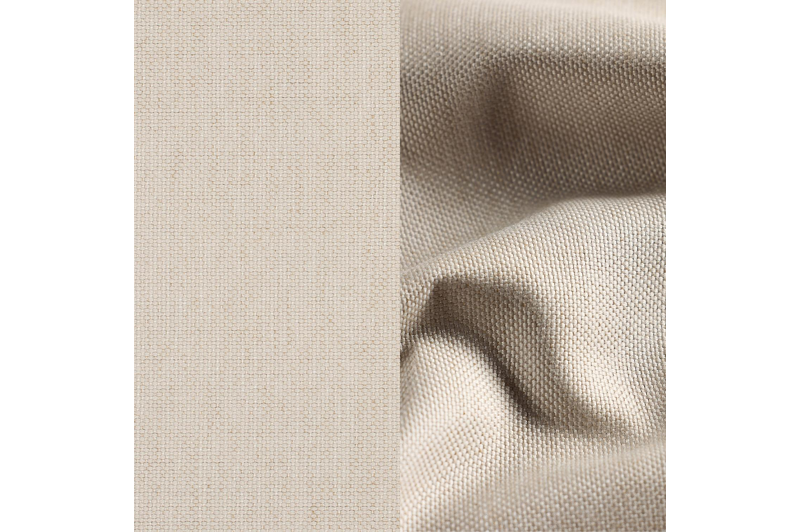 Set van 2 Modica loungestoelen in beige aluminium met natte linen chalk all weather sunbrella® premium kussens