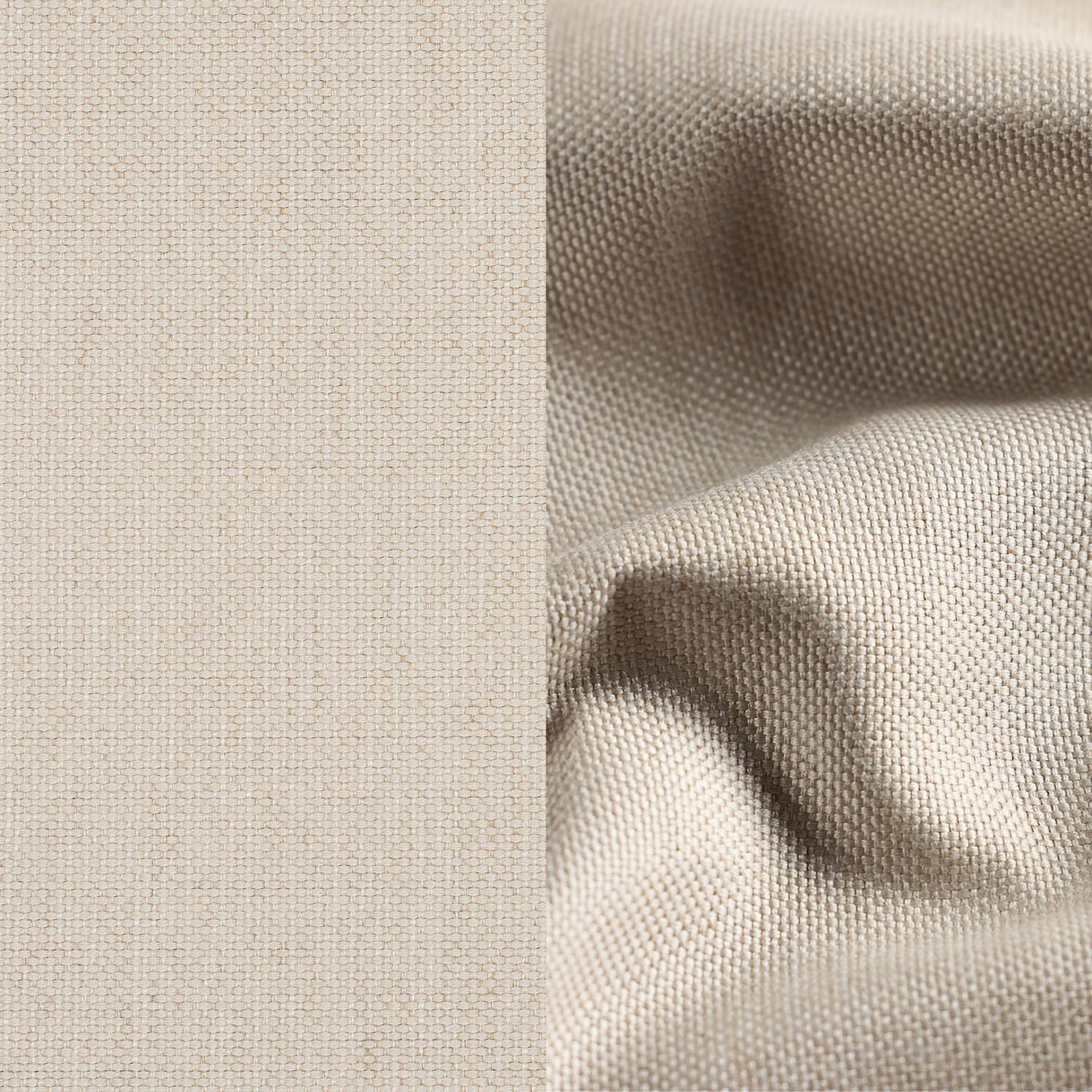 Sierkussen met franjes 45 x 45 cm in all weather sunbrella luxe natte linen chalk