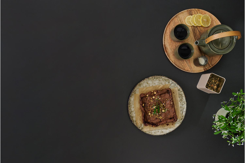 Organo tuintafel organisch in zwart aluminium en volkeramiek nero black - L 320 x B 120 x H 74 cm