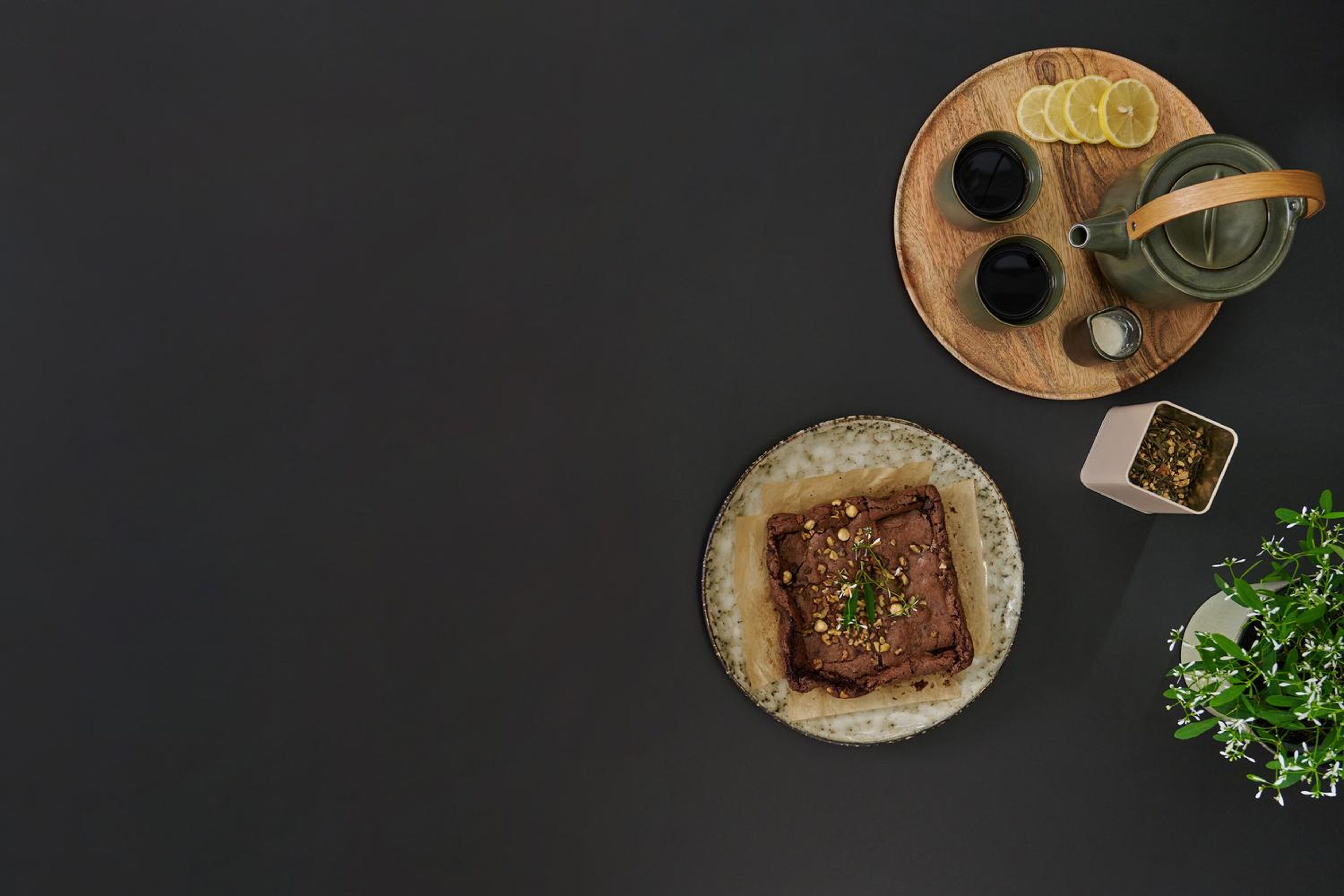 Cirello tuintafel in zwart aluminium en volkeramiek nero black - L 200 x B 100 x H 75 cm