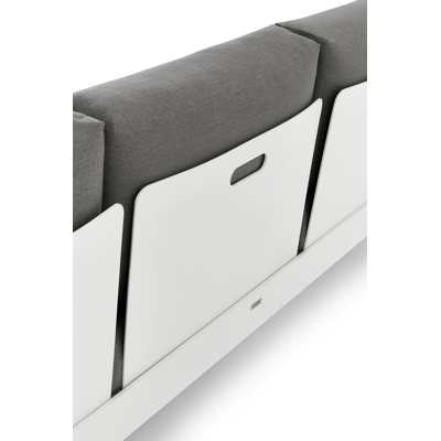 Atessa loungeset in wit aluminium met Sunbrella premium 