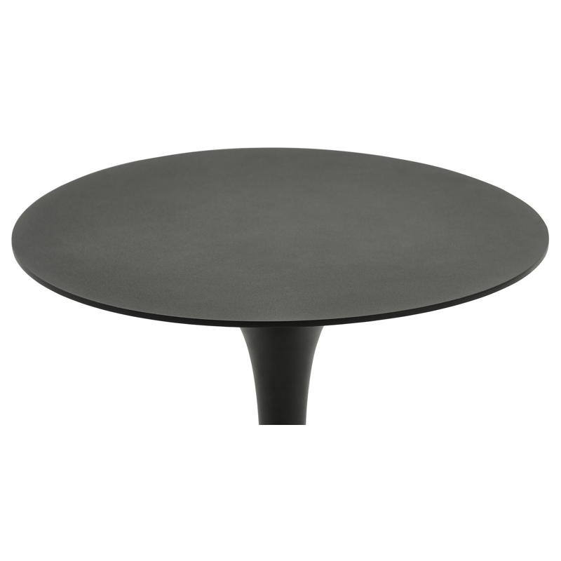 Set van 2 verstelbare Verato ligbedden in zwart aluminium met zwart aluminium bijzettafel