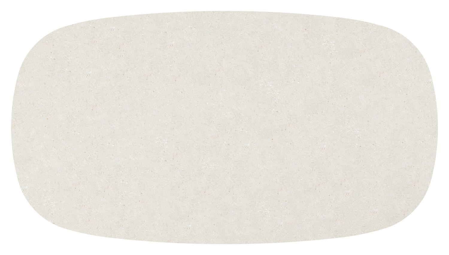 Amico tuintafel bombo xl in wit aluminium en volkeramiek Shilin - L 270 x B 148 x H 73.5 cm