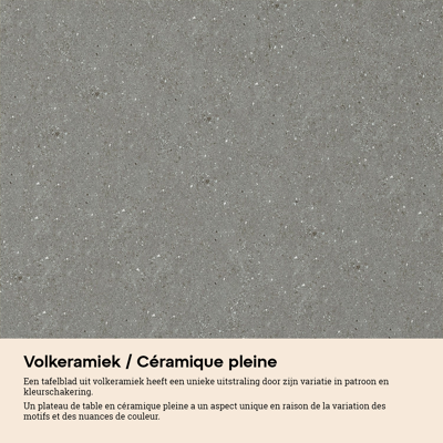 Pamplona tuintafel bootvorm in zwart aluminium en sintered stone grijs - L 270 x B 115 x H 72.5 cm