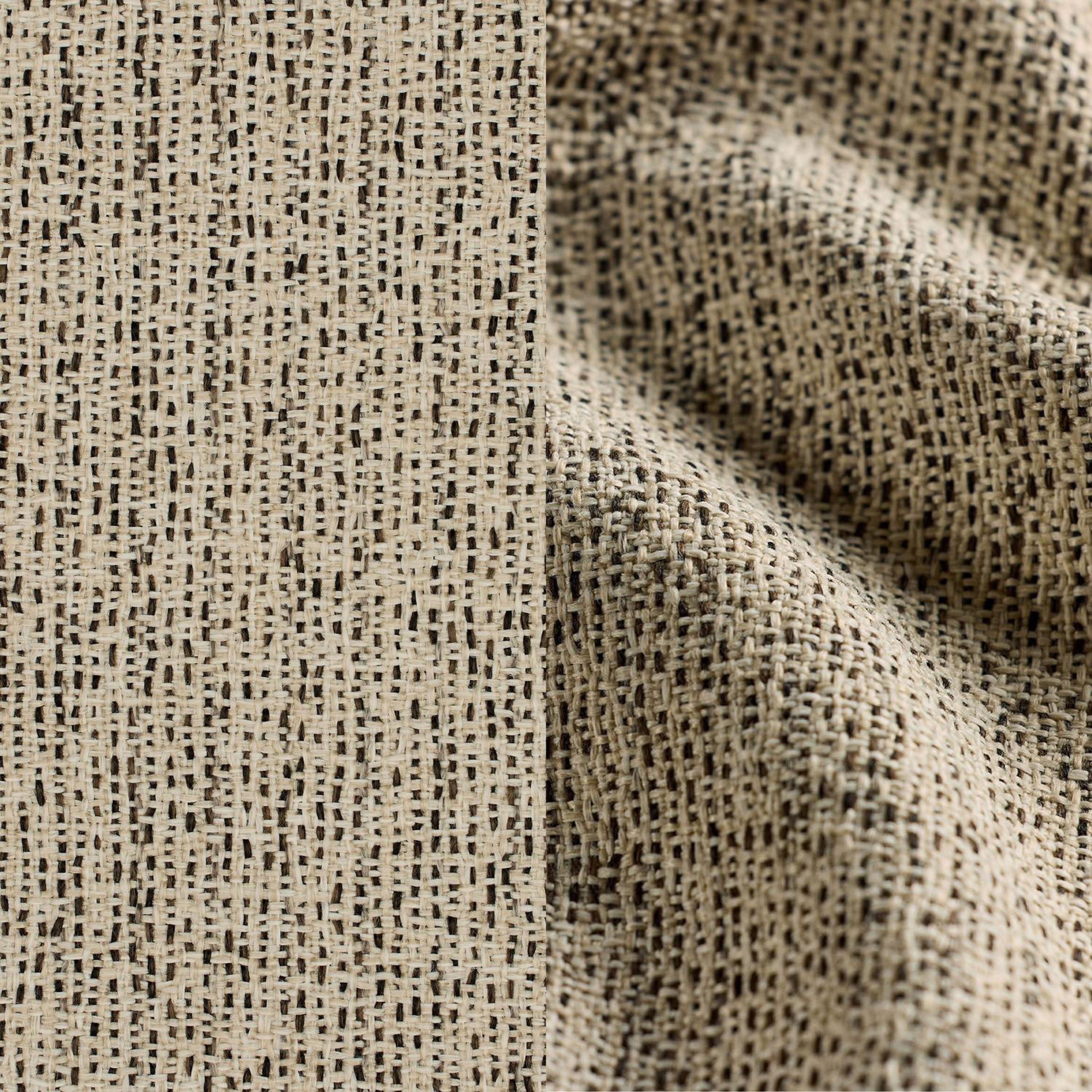 Lugano loungestoel 1-zit in zwart aluminium en beige gedraaide ronde wicker met catania beige All Weather Cosytica kussen