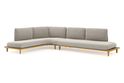 Chaise longue droite + 3-pl