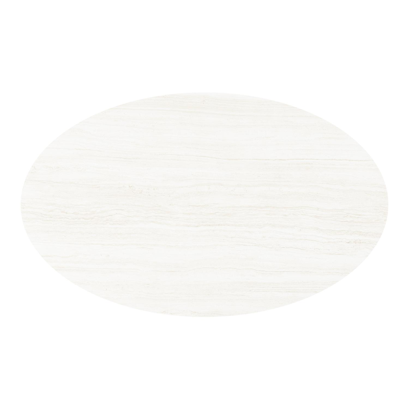 Fano tuintafel ovaal in zwart aluminium en volkeramiek calista - L 180 x B 110 x H 75 cm