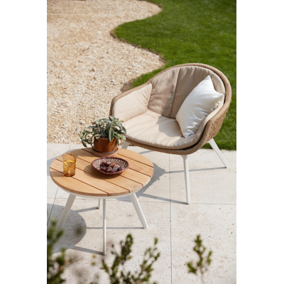 Pagino loungezetelkussen in all weather sunbrella® luxe natte heather beige