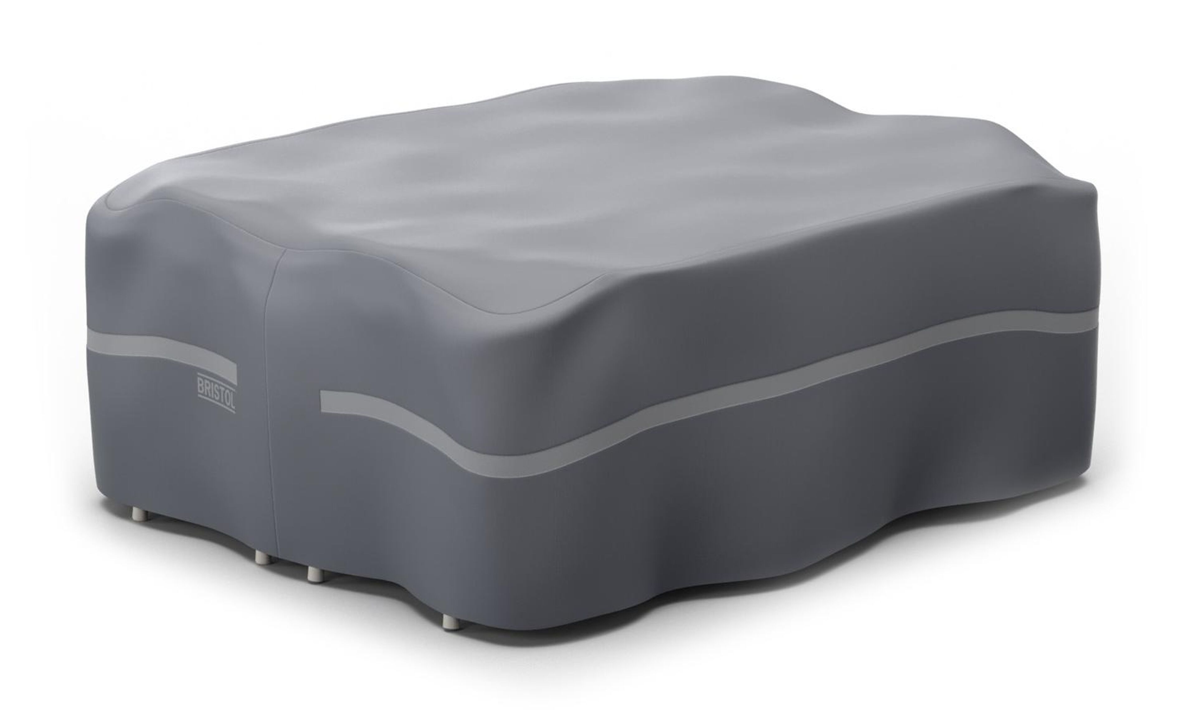 Housse de protection pour table de jardin Amico carré arrondi - Lg. 148 x Lrg. 148 x Haut. 73,5 cm