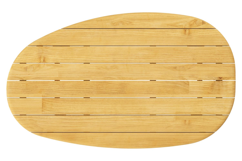 Table basse Donato - Organo en teck - Lg. 151 x Lrg. 90 x Haut. 25 cm