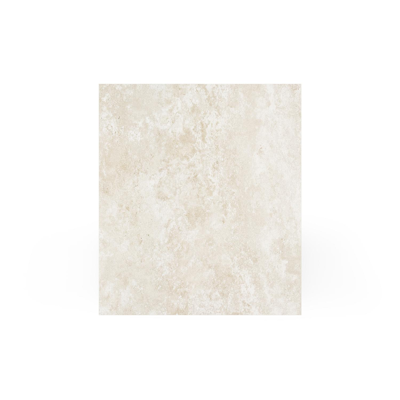 Como loungetafel rechthoekig in wit aluminium en volkeramiek Rapolano - L 70 x B 80 x H 20 cm