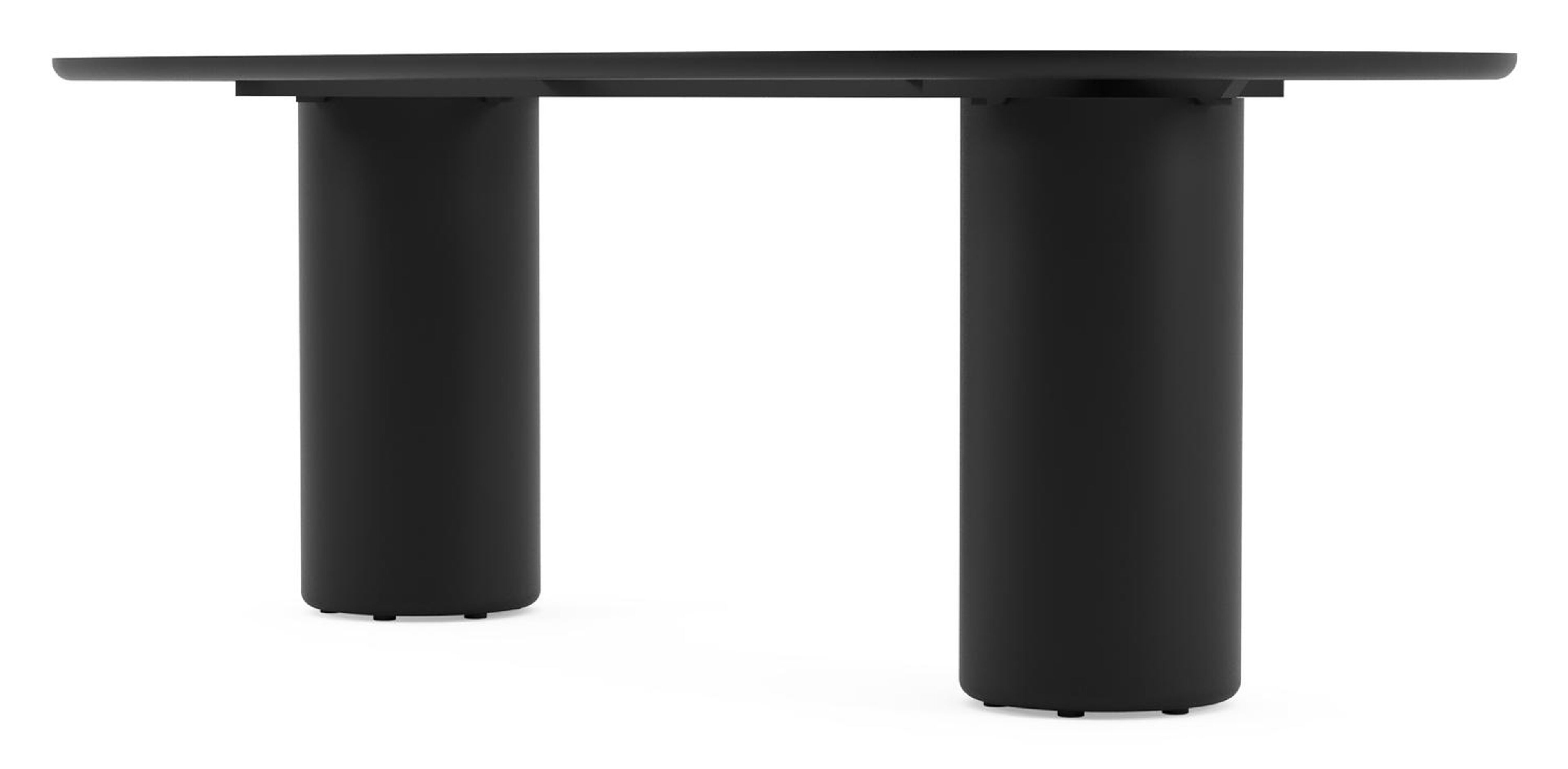 Amico tuintafel bombo in zwart aluminium en volkeramiek Rapolano - L 210 x B 110 x H 73.5 cm