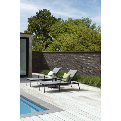 Asti ligbedkussen weather+ softtouch grijs