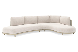 Chaise longue rechts + 2-zit organisch