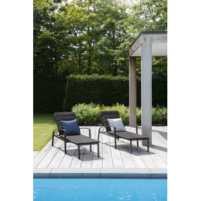 Asti ligbedkussen weather+ softtouch zwart