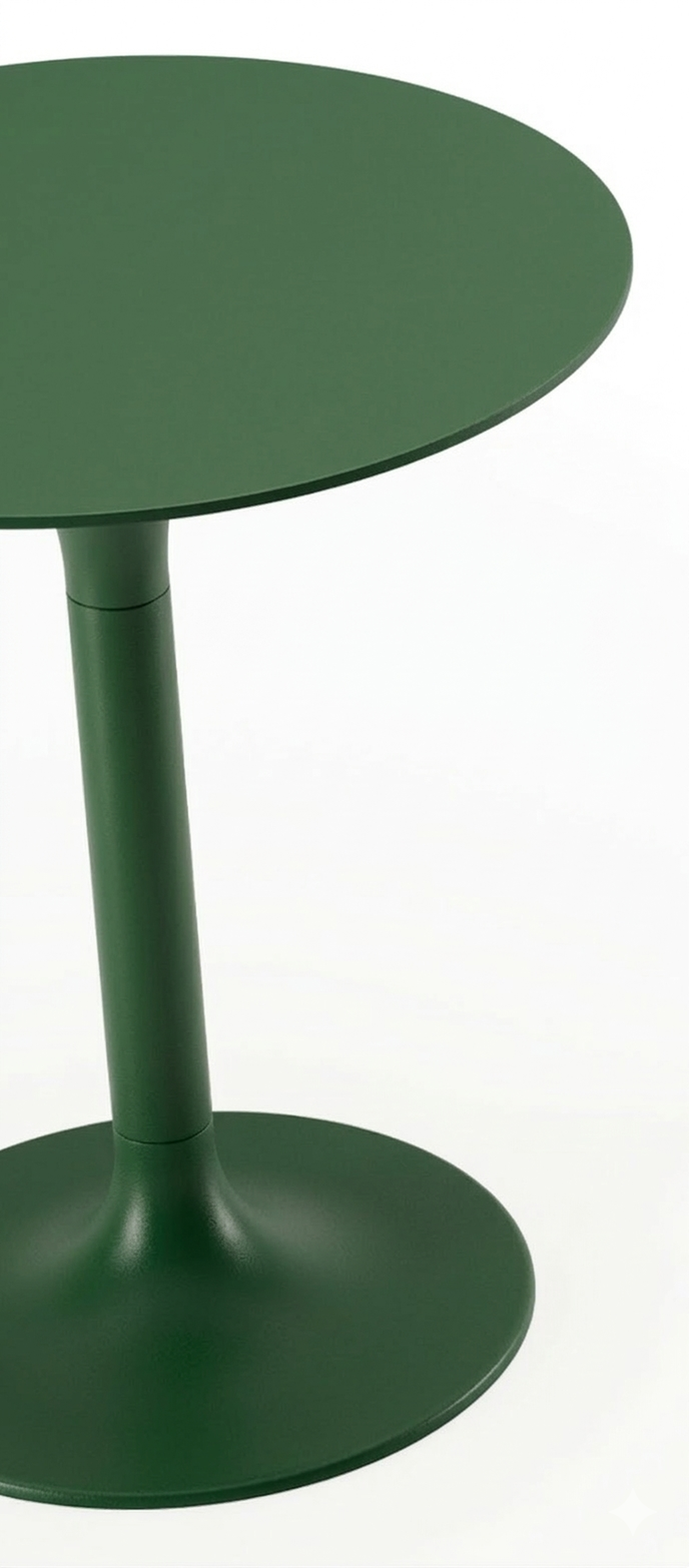Table d'appoint Fano en aluminium vert avec vert - Dia. 43 x - Diam. 43 x Haut. 51 cm