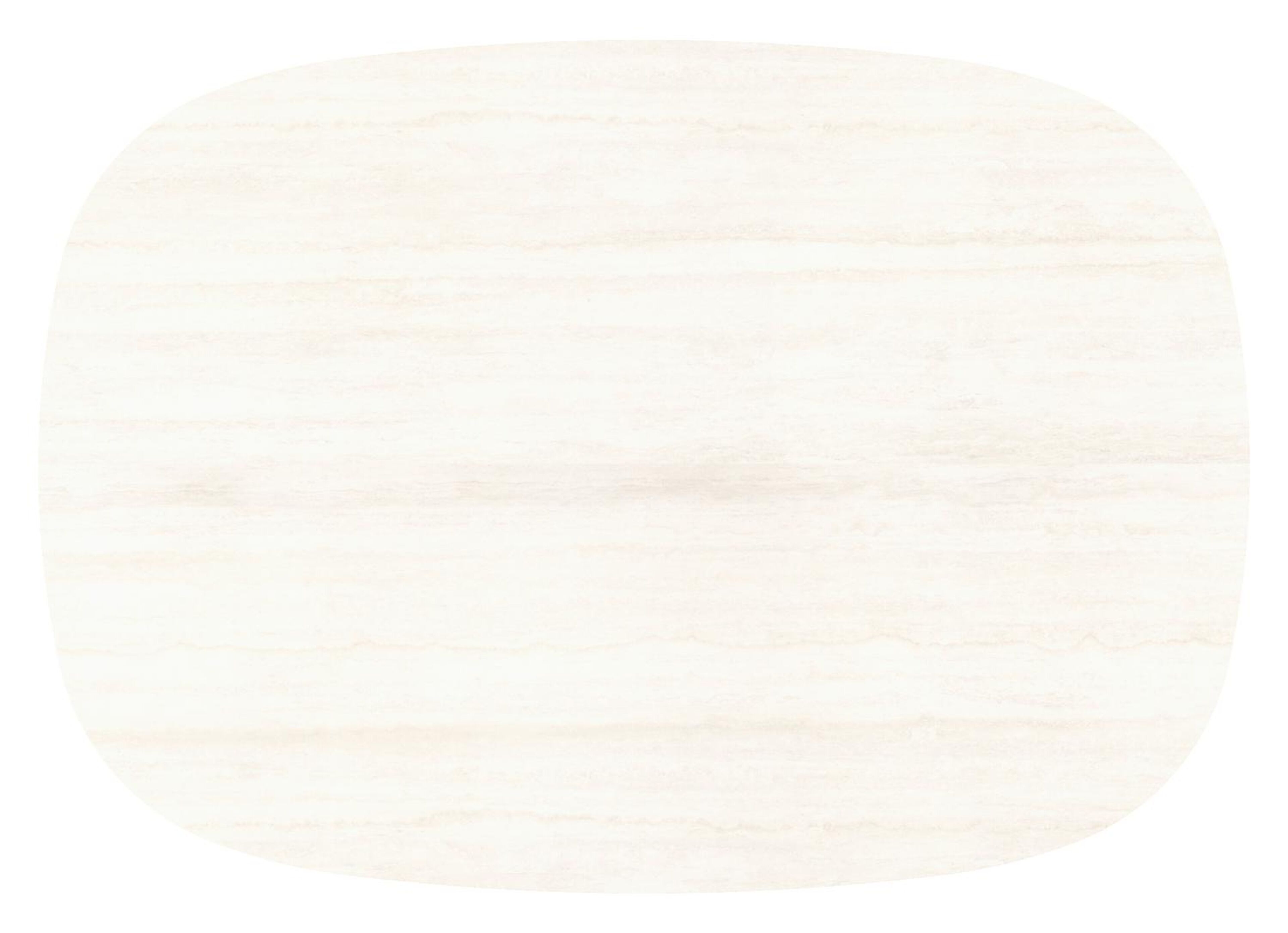 Amico tuintafel bombo xl in beige aluminium en volkeramiek Travertino Bianco - L 210 x B 148 x H 73.5 cm