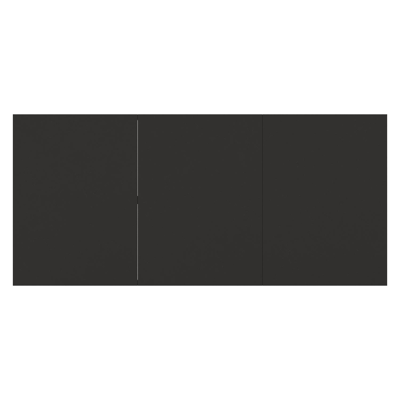 Bahia tuintafel rechthoekig in zwart aluminium en sintered stone zwart - L 200 x B 92 x H 75 cm