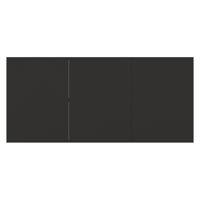 Bahia tuintafel rechthoekig in zwart aluminium en sintered stone zwart - L 200 x B 92 x H 75 cm