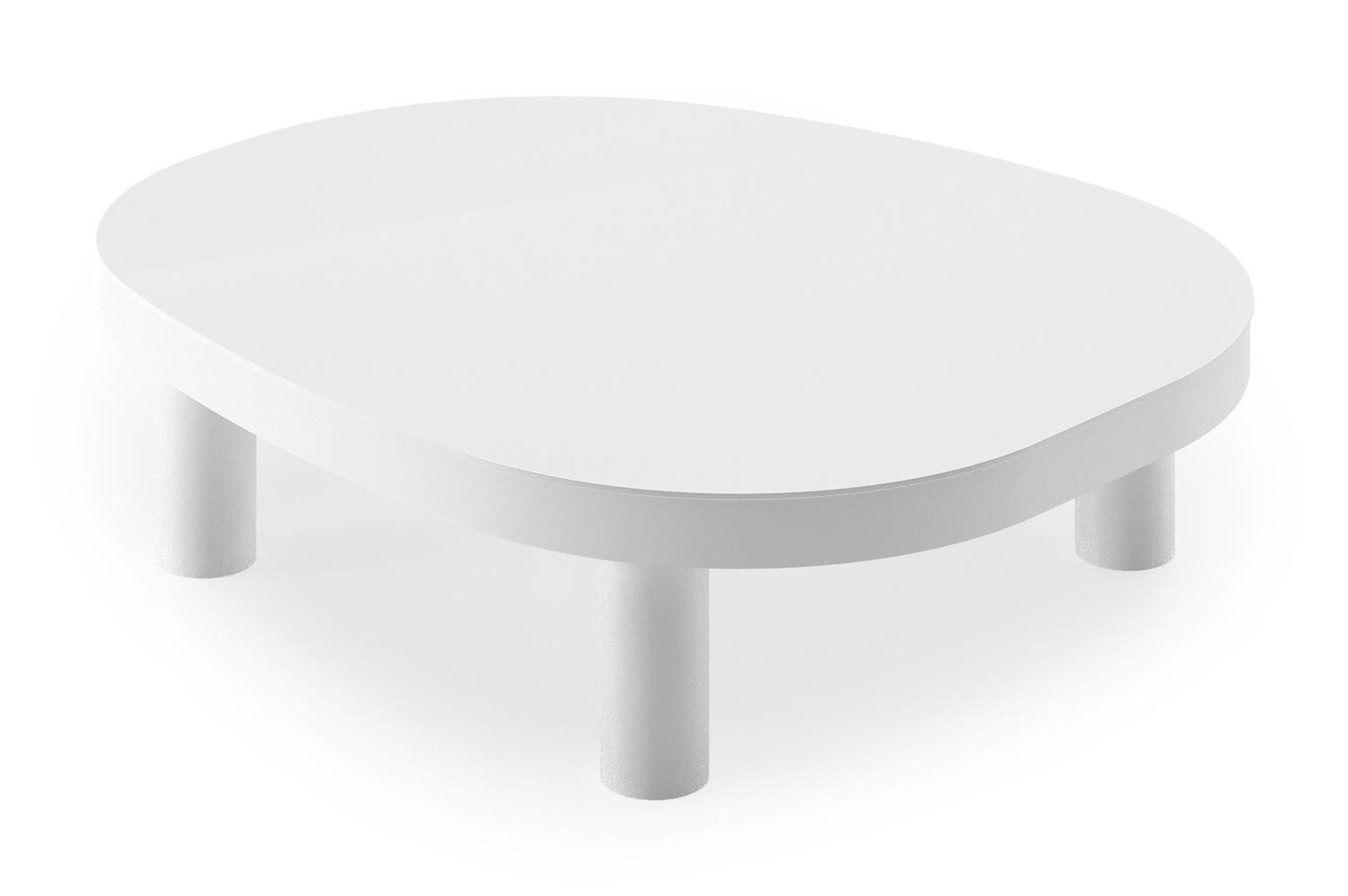 Donato loungetafel in wit aluminium - L 91 x B 76 x H 25 cm