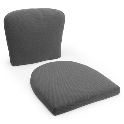 Coussin de chaise luxe (siège et dos) (luxe) Orso en all weather sunbrella® luxe lopi shadow