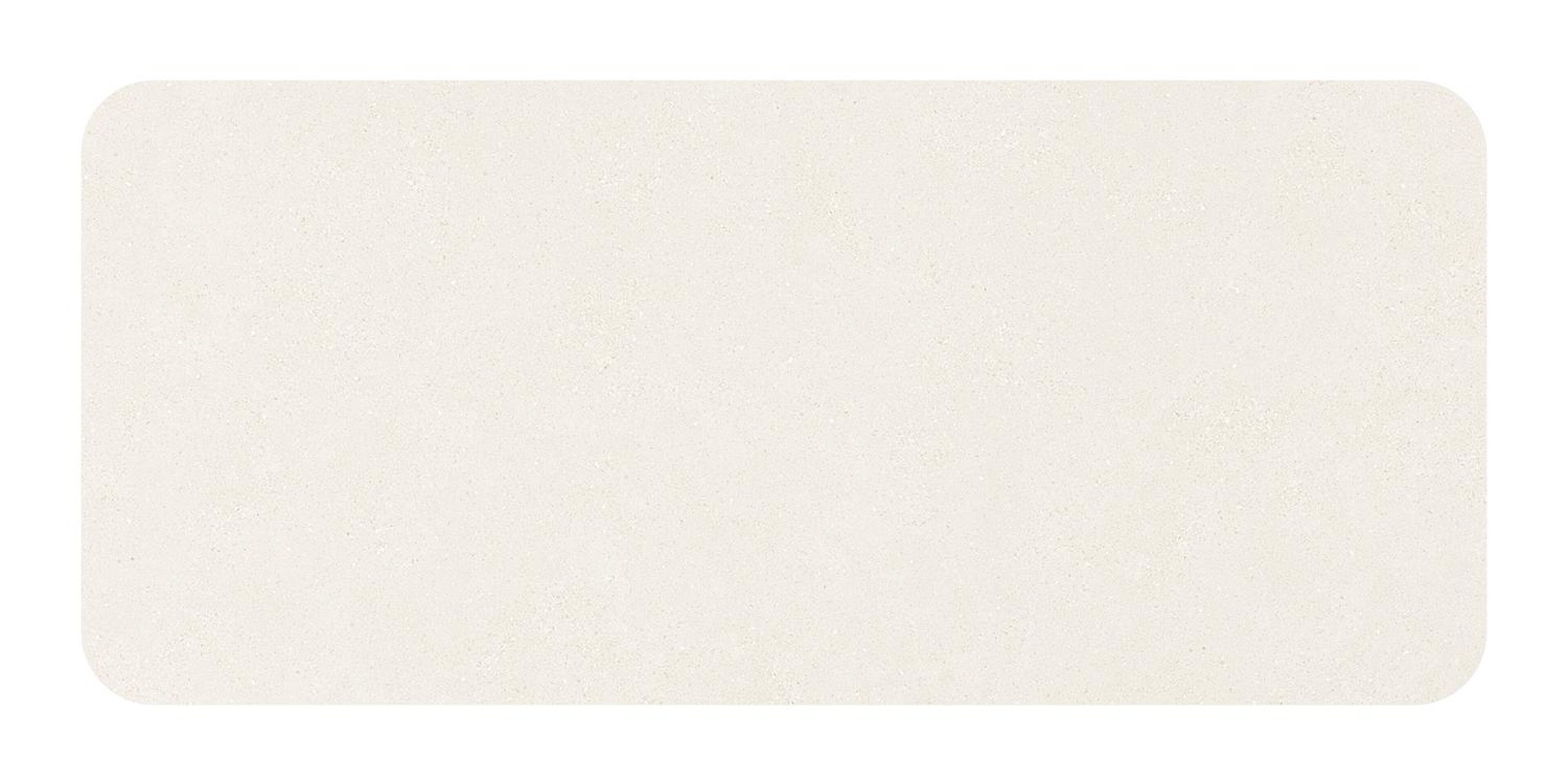 Orso tuintafel rechthoekig afgerond in wit aluminium en volkeramiek beige - L 180 x B 80 x H 75 cm
