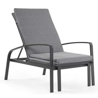 Asti ligbedkussen weather+ softtouch grijs