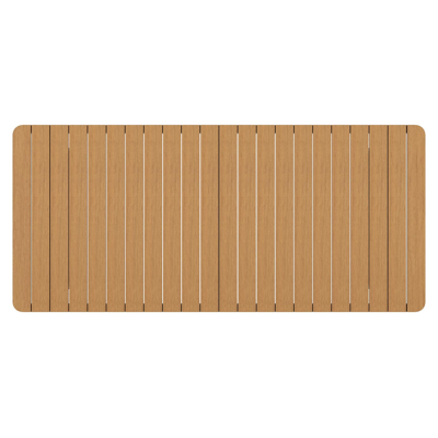 Alora tuintafel in zwart aluminium en polywood - L 220 x B 100 x H 74 cm