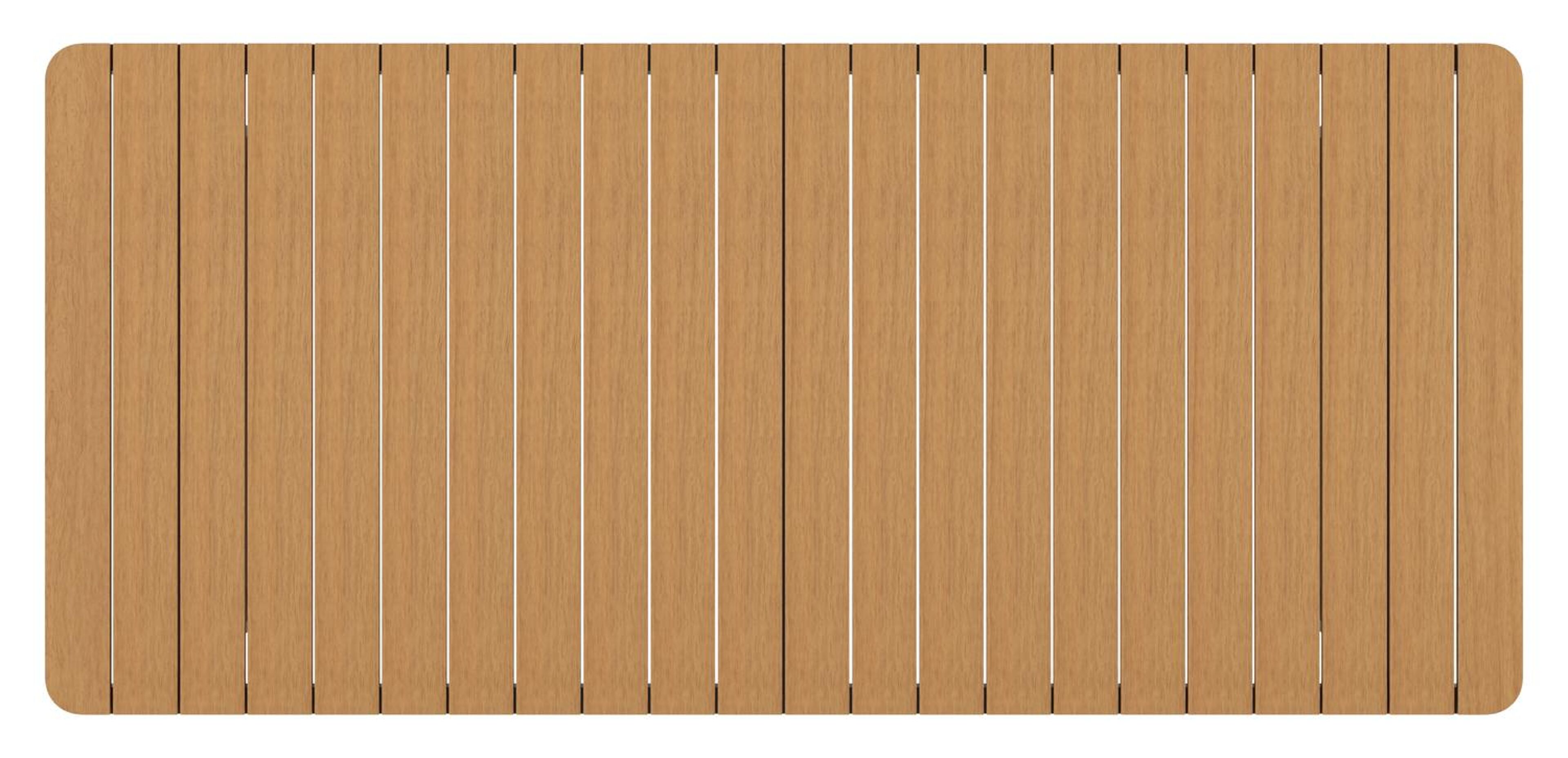 Ensemble de jardin Alora en aluminium noir et polywood avec 6 chaises de jardin empilable Melo