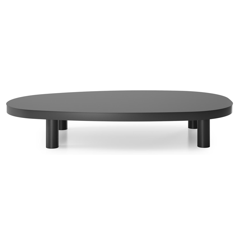 Donato loungetafel in zwart aluminium - L 151 x B 90 x H 25 cm