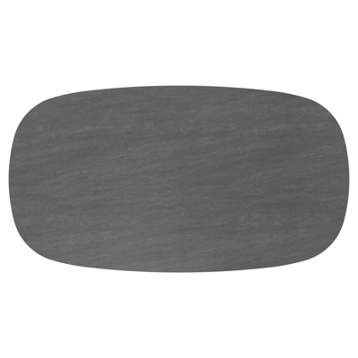 Amico tuintafel bombo xl in beige aluminium en volkeramiek Basalt Black - L 270 x B 148 x H 73.5 cm
