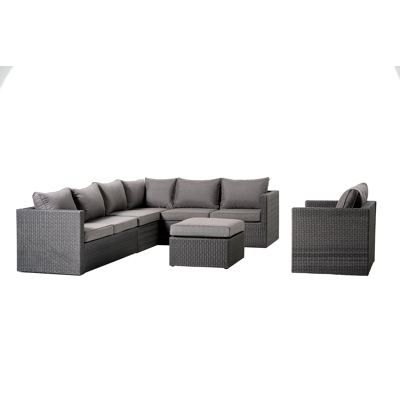 Gio tussenstuk zwart-grijs -  en polyester - 1 persoon