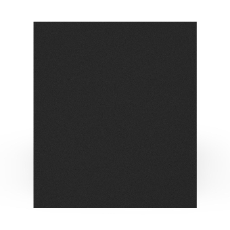 Table basse Como en aluminium noir et céramique pleine nero black - Lg 70 x B 80 x H 20 cm