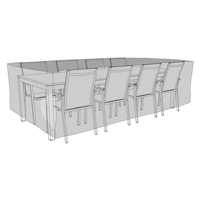 Beschermhoes voor tuinset 280 x 110 cm