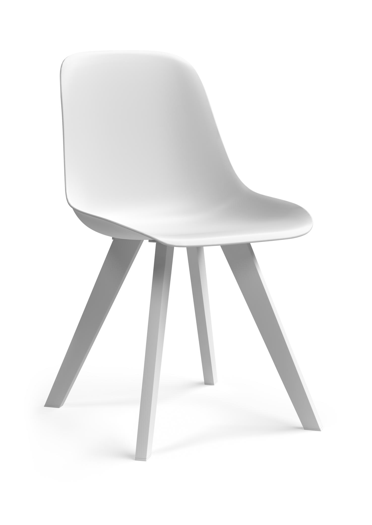 Viresa-Nano tuinstoel in wit aluminium en wit kunststof